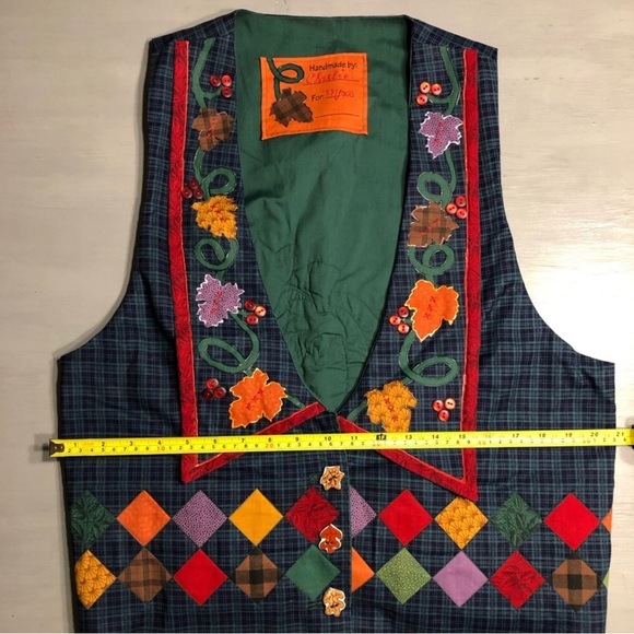 Vintage pumpkin puffy paint vest - Picture 5 of 7